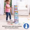 Melissa & Doug® Ms. Rachel™ Sort and Count Nesting and Stacking Blocks with Wooden Fish Preschool Learning Toy for Boys, Girls – FSC Certified