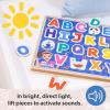 Melissa & Doug® Ms. Rachel™ Wooden Phonics Alphabet Sound Puzzle with Light-Activated Sound Effects, 24-Piece Toddler Toys for Boys and Girls Ages 2+ Years – FSC Certified