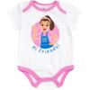 Ms. Rachel Baby Girls 3 Pack Cosplay Bodysuits Newborn to Infant Sizes (Newborn – 24 Months)(Pink / White)