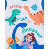Ms. Rachel Dinosaur UPF 50+ Rash Guard and Swim Trunks Outfit Set Infant to Little Kid Sizes (12 Months – 5)(Blue)