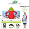 Ms. Rachel Kids Super Soft Bath/Pool/Beach Soft Cotton Terry Hooded Towel Wrap, 24 in x 50 in, (Officially Licensed Product) By Franco(Grinch)