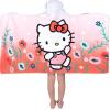 Ms. Rachel Kids Super Soft Bath/Pool/Beach Soft Cotton Terry Hooded Towel Wrap, 24 in x 50 in, (Officially Licensed Product) By Franco(Hello Kitty)