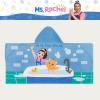 Ms. Rachel Kids Super Soft Bath/Pool/Beach Soft Cotton Terry Hooded Towel Wrap, 24 in x 50 in, (Officially Licensed Product) By Franco(Ms. Rachel – Splash is Fun)