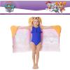 Ms. Rachel Kids Super Soft Bath/Pool/Beach Soft Cotton Terry Hooded Towel Wrap, 24 in x 50 in, (Officially Licensed Product) By Franco(Paw Patrol Girl – Pawesome Pups)