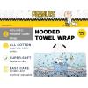 Ms. Rachel Kids Super Soft Bath/Pool/Beach Soft Cotton Terry Hooded Towel Wrap, 24 in x 50 in, (Officially Licensed Product) By Franco(Peanuts- Bubble Up)