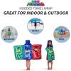 Ms. Rachel Kids Super Soft Bath/Pool/Beach Soft Cotton Terry Hooded Towel Wrap, 24 in x 50 in, (Officially Licensed Product) By Franco(Pj Masks)