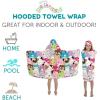 Ms. Rachel Kids Super Soft Bath/Pool/Beach Soft Cotton Terry Hooded Towel Wrap, 24 in x 50 in, (Officially Licensed Product) By Franco(Squishmallows)