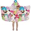 Ms. Rachel Kids Super Soft Bath/Pool/Beach Soft Cotton Terry Hooded Towel Wrap, 24 in x 50 in, (Officially Licensed Product) By Franco(Squishmallows)