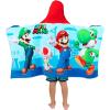 Ms. Rachel Kids Super Soft Bath/Pool/Beach Soft Cotton Terry Hooded Towel Wrap, 24 in x 50 in, (Officially Licensed Product) By Franco(Super Mario)
