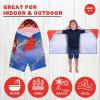 Ms. Rachel Kids Super Soft Bath/Pool/Beach Soft Cotton Terry Hooded Towel Wrap, 24 in x 50 in, (Officially Licensed Product) By Franco(The Flash)