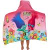 Ms. Rachel Kids Super Soft Bath/Pool/Beach Soft Cotton Terry Hooded Towel Wrap, 24 in x 50 in, (Officially Licensed Product) By Franco(Trolls)