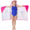 Ms. Rachel Kids Super Soft Bath/Pool/Beach Soft Cotton Terry Hooded Towel Wrap, 24 in x 50 in, (Officially Licensed Product) By Franco(Trolls World Tour)