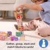 Ms. Rachel Melissa & Doug Letter, Number, and Game Wooden Learning Blocks with Activity Cards for Girls and Boys Toddlers Ages 18 Months+ – FSC Certified