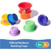 Ms. Rachel Official Rainbow Stacking Cups 7-Pack, Educational Toys & Toddler Toys for Girls & Boys Ages 6 Months to 2+ Years