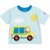 Ms. Rachel T-Shirt with 3D Flap Infant to Toddler Sizes (12 Months – 5T)(Blue / White Stripes  Bus)
