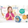 eKids Ms Rachel Kids Karaoke Machine, Portable Bluetooth Party Speaker with Microphone and Built-in Music, Designed for Fans of Ms Rachel Toys