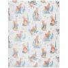 Franco Ms. Rachel Educational Adventures Bedding Super Soft Cozy Throw, 46 in x 60 in, (Officially Licensed Product) Kids(Peter Rabbit)