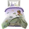 Franco Ms. Rachel Educational Adventures Kids Bedding Super Soft Microfiber Comforter and Sheet Set, 4 Piece Twin Size, (Officially Licensed Product)(Disney Princess Tiana)