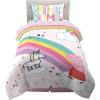 Franco Ms. Rachel Educational Adventures Kids Bedding Super Soft Microfiber Comforter and Sheet Set, 4 Piece Twin Size, (Officially Licensed Product)(Peppa Pig)