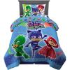 Franco Ms. Rachel Educational Adventures Kids Bedding Super Soft Microfiber Comforter and Sheet Set, 4 Piece Twin Size, (Officially Licensed Product)(Pj Masks)
