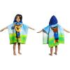 Franco Ms. Rachel Kids Beach/Pool/Bath/Camping Hooded Towel Poncho 24″ X 22″, Absorbent Cotton Cover up, (Officially Licensed Product)(Paw Patrol Boy)