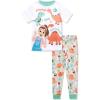 Ms. Rachel 2 Piece Pajama Set – Toddler Girls Boys PJ Set, Short Sleeve Shirt & Pants – Kids Sleepwear Set – Official License(Green Dino)