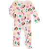 Ms. Rachel Floral Baby Girls Zip Up Sleep N’ Play Newborn to Infant Sizes (Newborn – 24 Months)(Beige / Pink)