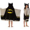 Ms. Rachel Kids Super Soft Bath/Pool/Beach Soft Cotton Terry Hooded Towel Wrap, 24 in x 50 in, (Officially Licensed Product) By Franco(Batman)