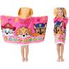 Ms. Rachel Kids Super Soft Bath/Pool/Beach Soft Cotton Terry Hooded Towel Wrap, 24 in x 50 in, (Officially Licensed Product) By Franco(Paw Patrol Girl – Pawesome Pups)