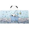Ms. Rachel Kids Super Soft Bath/Pool/Beach Soft Cotton Terry Hooded Towel Wrap, 24 in x 50 in, (Officially Licensed Product) By Franco(Peanuts- Bubble Up)