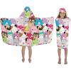 Ms. Rachel Kids Super Soft Bath/Pool/Beach Soft Cotton Terry Hooded Towel Wrap, 24 in x 50 in, (Officially Licensed Product) By Franco(Squishmallows)
