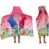 Ms. Rachel Kids Super Soft Bath/Pool/Beach Soft Cotton Terry Hooded Towel Wrap, 24 in x 50 in, (Officially Licensed Product) By Franco(Trolls)