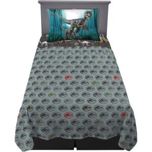 Franco Ms. Rachel Educational Adventures Bedding Super Soft Cozy 4 Piece Microfiber Sheet Set, Full, (Officially Licensed Product) Kids(Jurassic World Dominion)