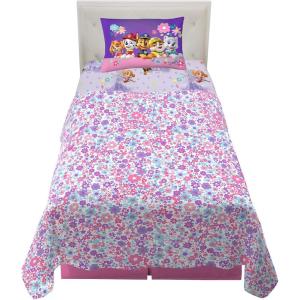 Franco Ms. Rachel Educational Adventures Bedding Super Soft Cozy 4 Piece Microfiber Sheet Set, Full, (Officially Licensed Product) Kids(Paw Patrol Girls)