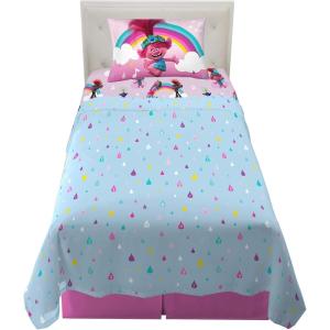 Franco Ms. Rachel Educational Adventures Bedding Super Soft Cozy 4 Piece Microfiber Sheet Set, Full, (Officially Licensed Product) Kids(Trolls World Tour)