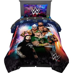 Franco Ms. Rachel Educational Adventures Kids Bedding Super Soft Microfiber Comforter and Sheet Set, 4 Piece Twin Size, (Officially Licensed Product)(Wwe)