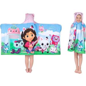 Ms. Rachel Kids Super Soft Bath/Pool/Beach Soft Cotton Terry Hooded Towel Wrap, 24 in x 50 in, (Officially Licensed Product) By Franco(Assorted)
