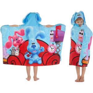 Ms. Rachel Kids Super Soft Bath/Pool/Beach Soft Cotton Terry Hooded Towel Wrap, 24 in x 50 in, (Officially Licensed Product) By Franco(Blues Clues)