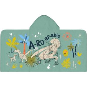 Ms. Rachel Kids Super Soft Bath/Pool/Beach Soft Cotton Terry Hooded Towel Wrap, 24 in x 50 in, (Officially Licensed Product) By Franco(Jurassic World – Arorable)