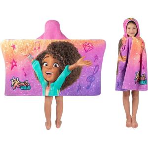 Ms. Rachel Kids Super Soft Bath/Pool/Beach Soft Cotton Terry Hooded Towel Wrap, 24 in x 50 in, (Officially Licensed Product) By Franco(Karma’s World)