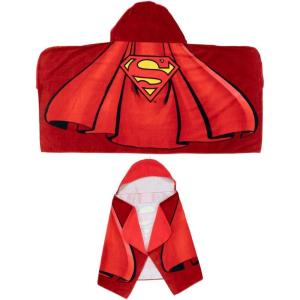 Ms. Rachel Kids Super Soft Bath/Pool/Beach Soft Cotton Terry Hooded Towel Wrap, 24 in x 50 in, (Officially Licensed Product) By Franco(Superman)