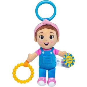 Ms. Rachel Official Sensory Take-Along Toy, Baby Swing & Baby Stroller Teething Toys with Rattle & Clip, Toddler Toys for Girls & Boys for Ages 0-1+