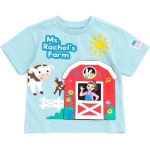 Ms. Rachel T-Shirt with 3D Flap Infant to Toddler Sizes (12 Months – 5T)(Blue / Barn)