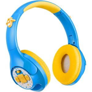 eKids Ms Rachel Toddler Headphones with Built-in Kids Music, Bluetooth Headphones with Rechargeable Battery and USB-C Charging Cable