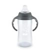 NUK Learner Cup, Ms. Rachel, 10 oz, 8+ Months, 2 Pack – Soft Spout, Easy-Grip Handles, BPA Free, Spill Proof Transition Sippy Cup(Gray Stars)