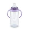 NUK Learner Cup, Ms. Rachel, 10 oz, 8+ Months, 2 Pack – Soft Spout, Easy-Grip Handles, BPA Free, Spill Proof Transition Sippy Cup(Purple Stars)