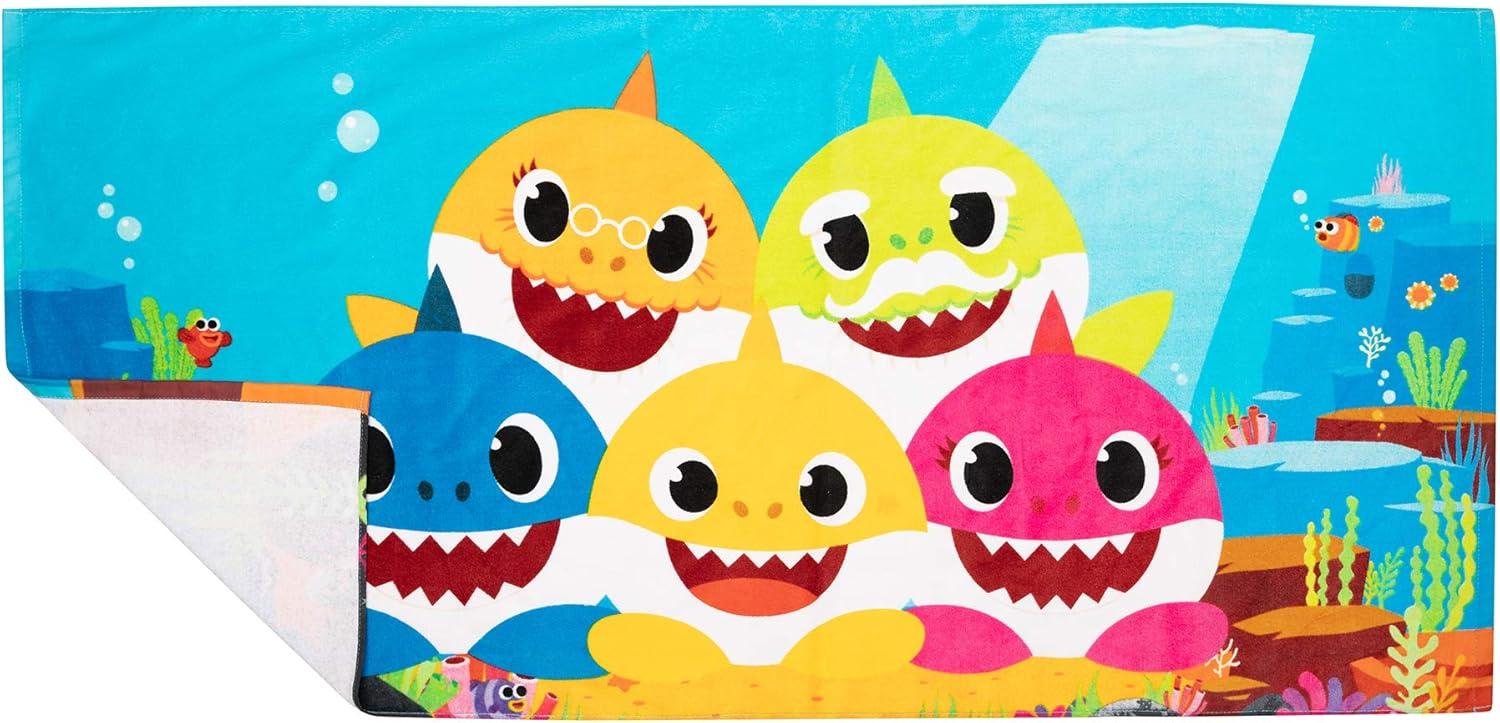 image:imageMs Rachel Kids Super Soft Cotton BathPoolBeach Towel 58 in x 28 in Officially Licensed Product by FrancoBaby Shark
