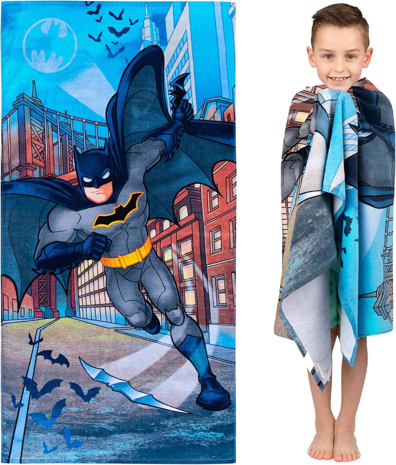 image:imageMs Rachel Kids Super Soft Cotton BathPoolBeach Towel 58 in x 28 in Officially Licensed Product by FrancoBatman
