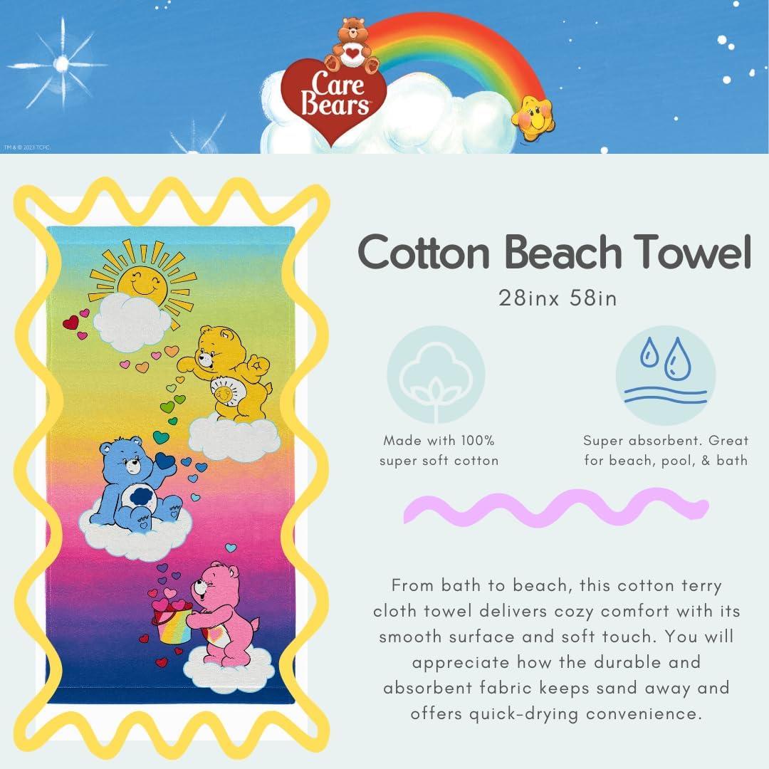 image:imageMs Rachel Kids Super Soft Cotton BathPoolBeach Towel 58 in x 28 in Officially Licensed Product by FrancoCare Bears Classic