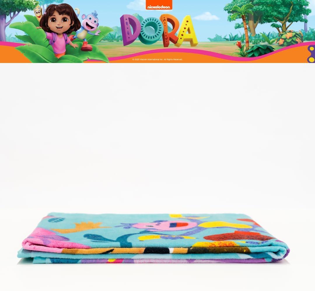 image:imageMs Rachel Kids Super Soft Cotton BathPoolBeach Towel 58 in x 28 in Officially Licensed Product by FrancoDora the Explorer